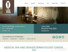 Tablet Screenshot of caramiadayspa.com